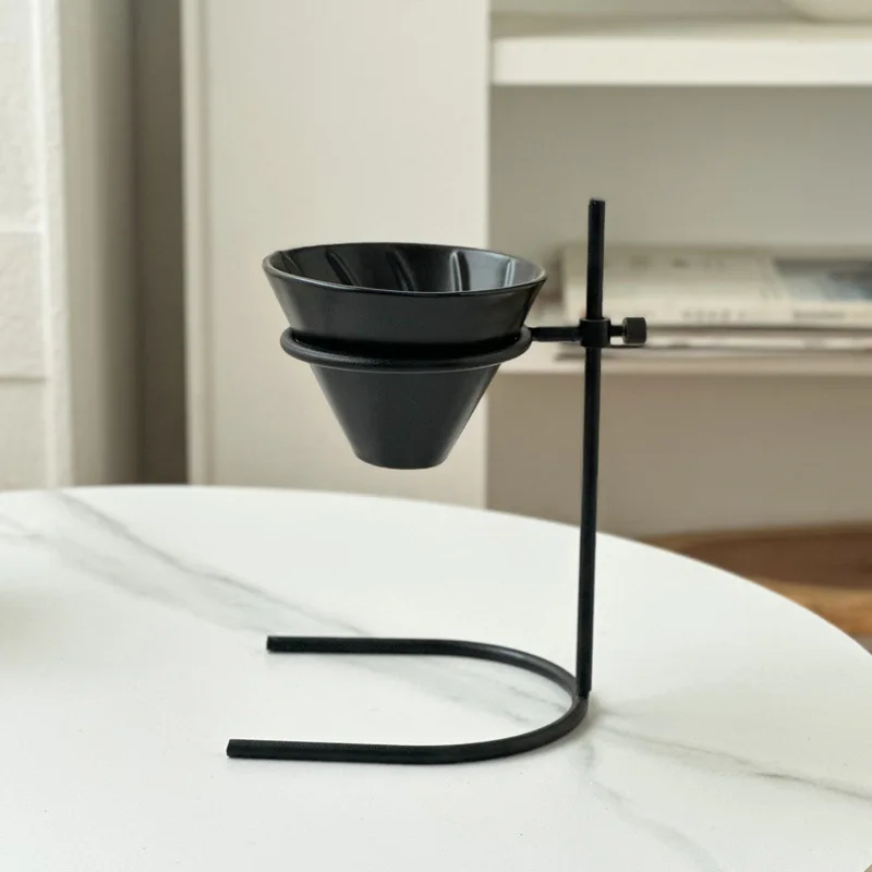 Home Cooking Delivery - ホット調節可能なドリップフィルターカップホルダー、コーヒーハンドカップホルダー、セラミックフィルターカップ、コーヒーハンドカップセット、家庭用コーヒー器具