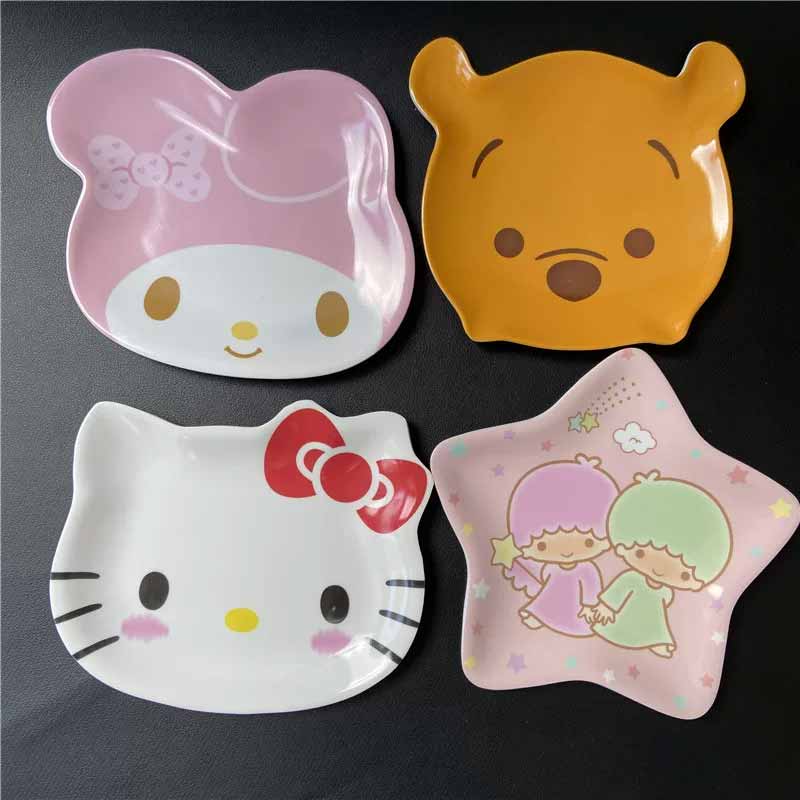 Home Cooking Delivery - 動物漫画かわいい子供用模造セラミック食器ケーキスナックドライフルーツプレート小皿食器キッチン用品