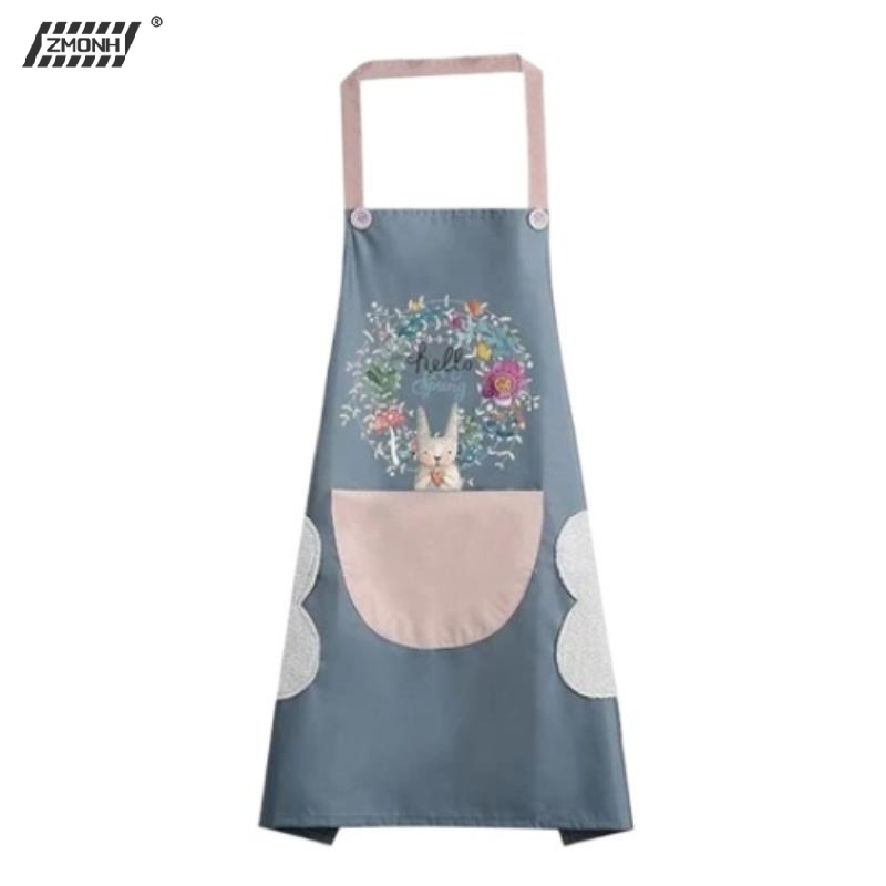 Home Cooking Service - H 防水防油キッチンエプロン（ハンドタオル付き）、スタイリッシュなカップルデザイン、家庭料理・ベーキング用