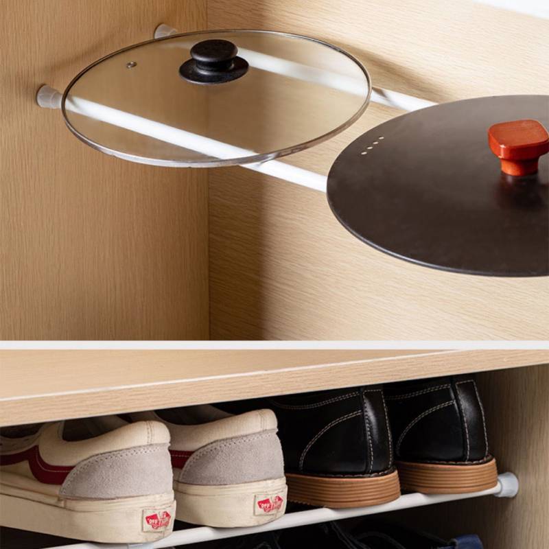 2 個多目的スプリング伸縮ロッドホーム調整可能なポータブルカ - Home Cooking Delivery のレビューと価格