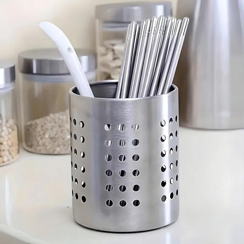 # 新しいステンレス製円筒形食器収納ボックス、カトラリーホル - Home Cooking Delivery のレビューと価格