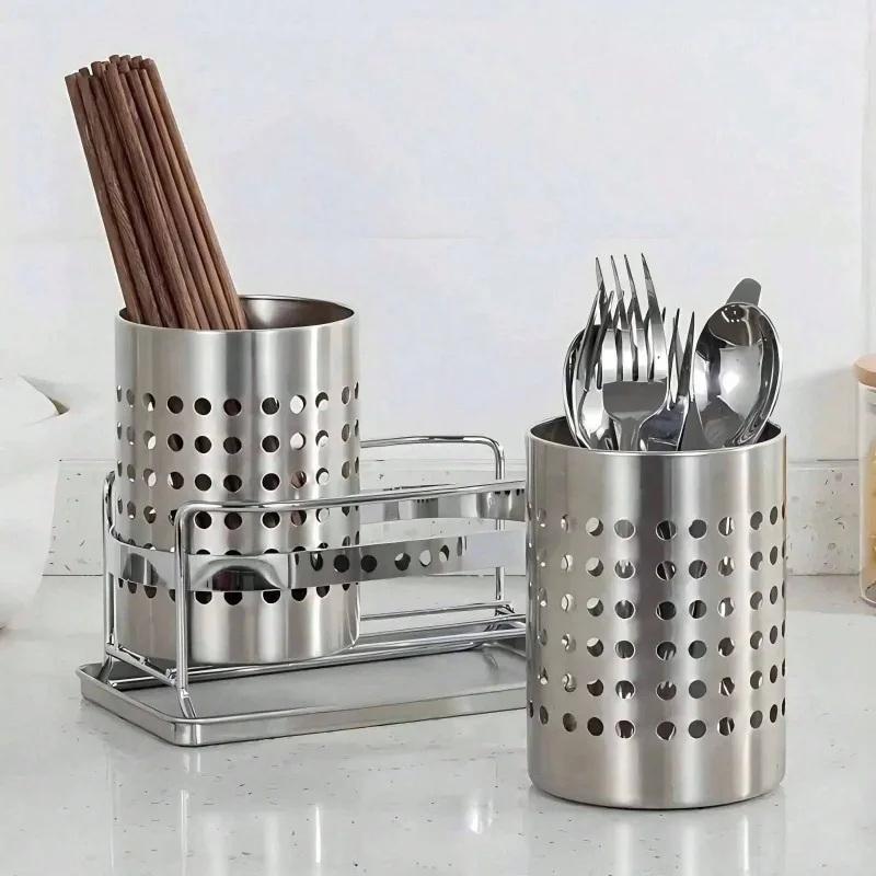 # 新しいステンレス製円筒形食器収納ボックス、カトラリーホル - Home Cooking Delivery のレビューと価格