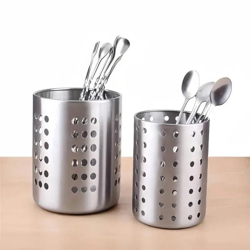 # 新しいステンレス製円筒形食器収納ボックス、カトラリーホル - Home Cooking Delivery のレビューと価格