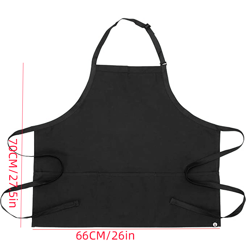 ポリエステル製3ポケット調節可能ネックエプロン 家庭料理、喫 - Home Cooking Service のレビューと価格