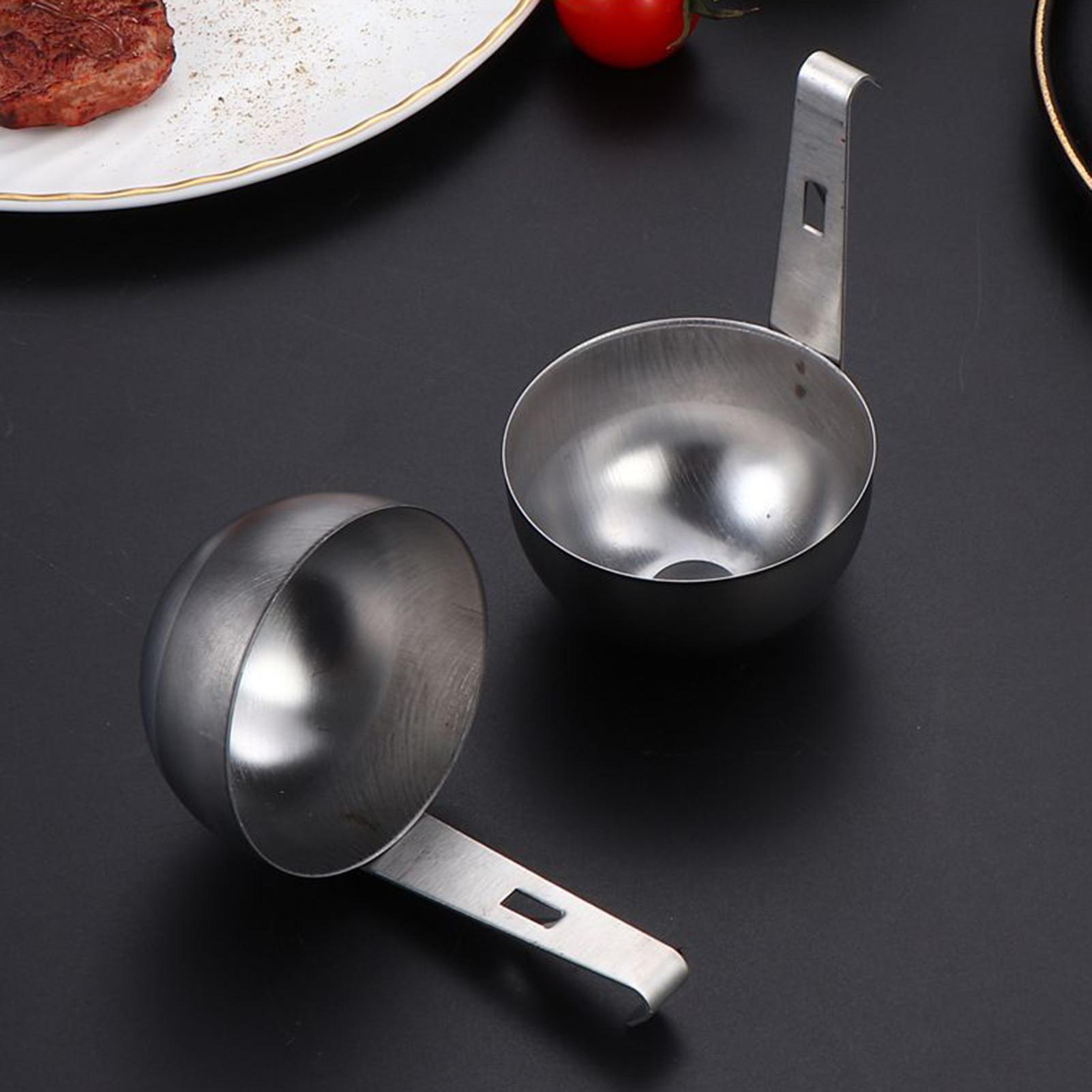 ポーチドエッグスプーン ステンレス製エッグクッカー 吊り下げ - Home Cooking Restaurants のレビューと価格