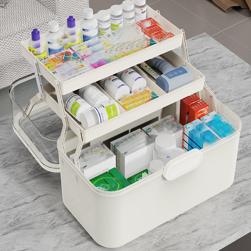 大容量透明蓋付き薬収納ボックス/ディスペンサーボックス -  - Home Cooking Delivery のレビューと価格